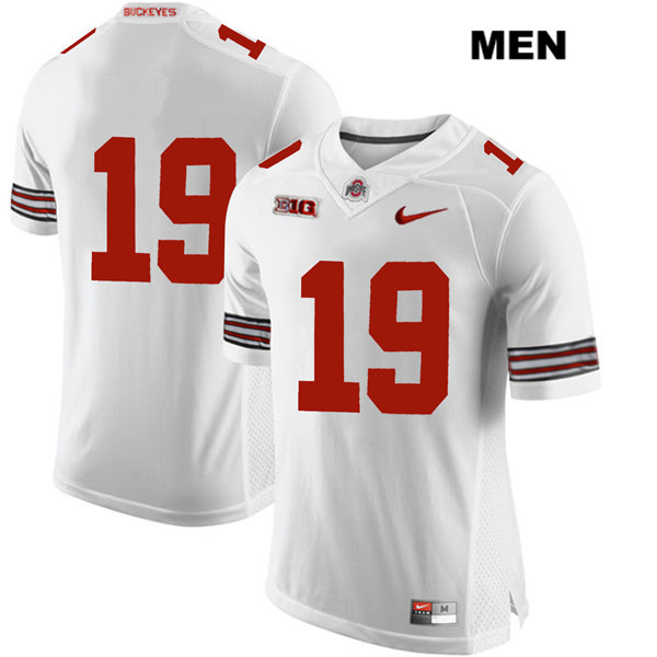 Ohio State Buckeyes Men's Chris Olave #19 White Authentic Nike No Name College NCAA Stitched Football Jersey NU19B54IJ